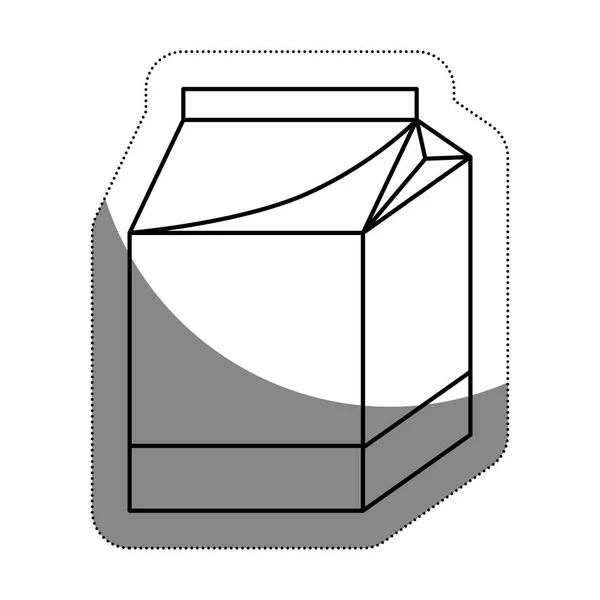 Ícone de caixa de leite — Vetor de Stock