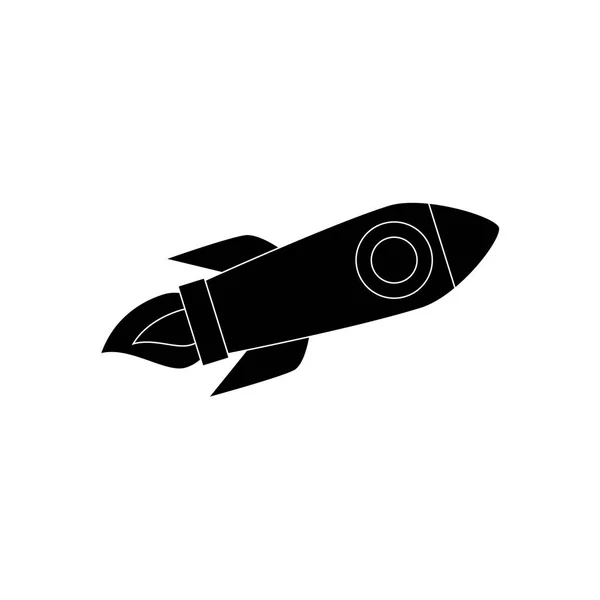 Space rocket icon — Stock Vector