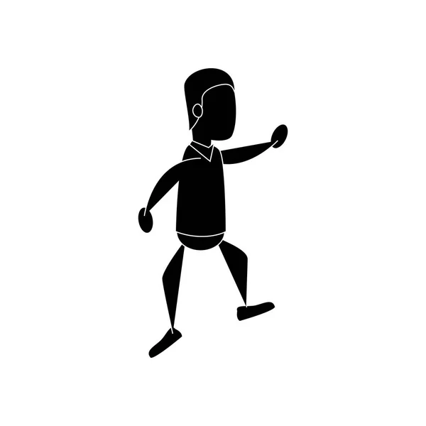 Figura humana del hombre icono — Vector de stock