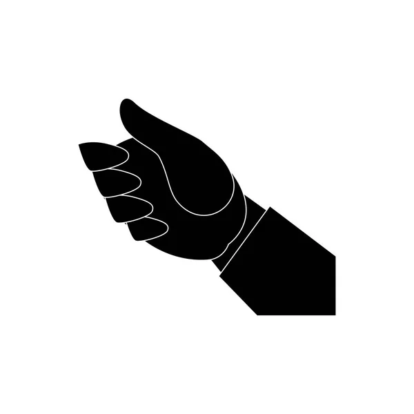 Значок человеческой руки — стоковый вектор