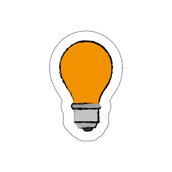 Світла іконка лампа — стоковий вектор