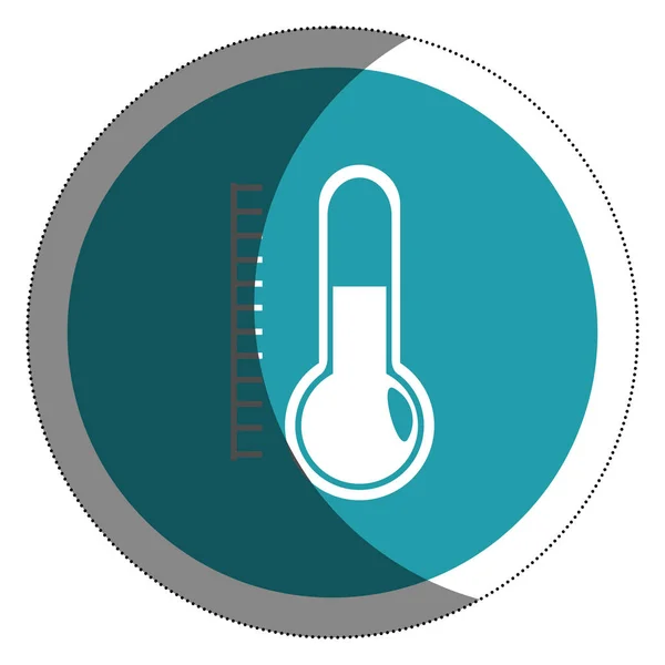 Termometer hőmérséklet elszigetelt ikon — Stock Vector