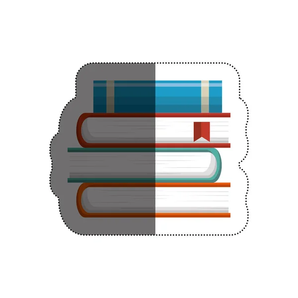 Izolované ikona text knihy knihovny — Stockový vektor