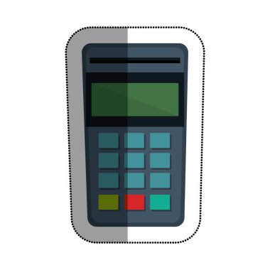 fiş makine izole simgesi