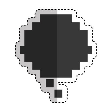 konuşma balonu pixelated simgesinin