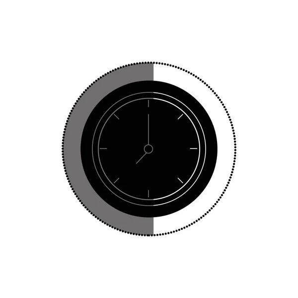 Time clock isolated icon — Stock Vector