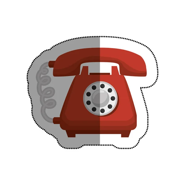 Servicio telefónico icono aislado — Vector de stock