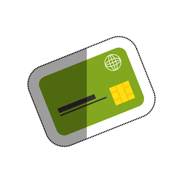 Creditcard geïsoleerde pictogram — Stockvector