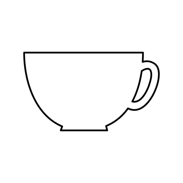 Кубок посуда изолированный значок — стоковый вектор