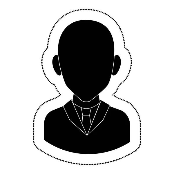 Podnikatel charakter avatar ikona — Stockový vektor