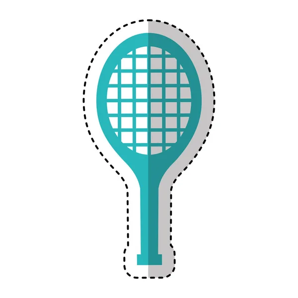 Tennis racket geïsoleerde pictogram — Stockvector