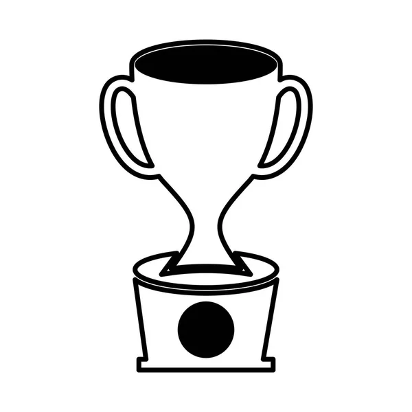 Trofeum Pucharu ikona na białym tle — Wektor stockowy