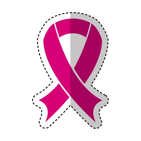 Nastro rosa campagna cancro al seno — Vettoriale Stock