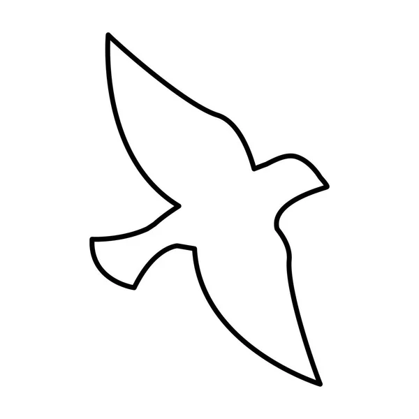 Изолированная икона голубя — стоковый вектор