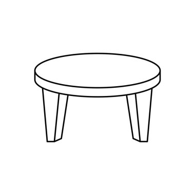 Tablo ahşap izole simgesi