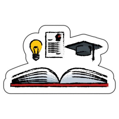 metin kitap kütüphane izole simgesi