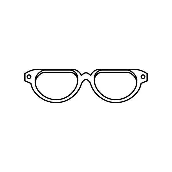 Gafas de ojo icono aislado — Archivo Imágenes Vectoriales