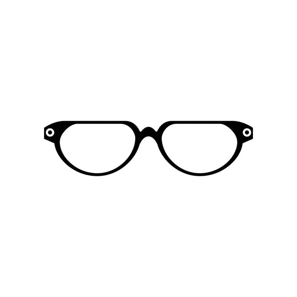 Ikona na białym tle oko okulary — Wektor stockowy
