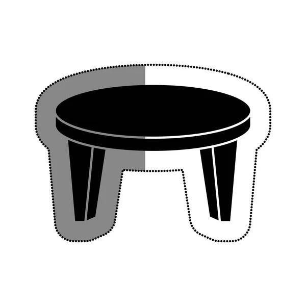 Tabulka dřevěná izolované ikona — Stockový vektor