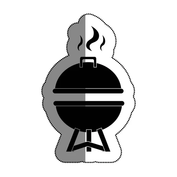 Bbq grill delicious food — Stock Vector