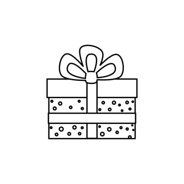 giftbox mevcut izole simgesi