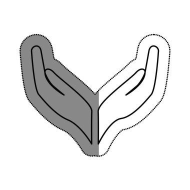 eller insan koruma simgesi