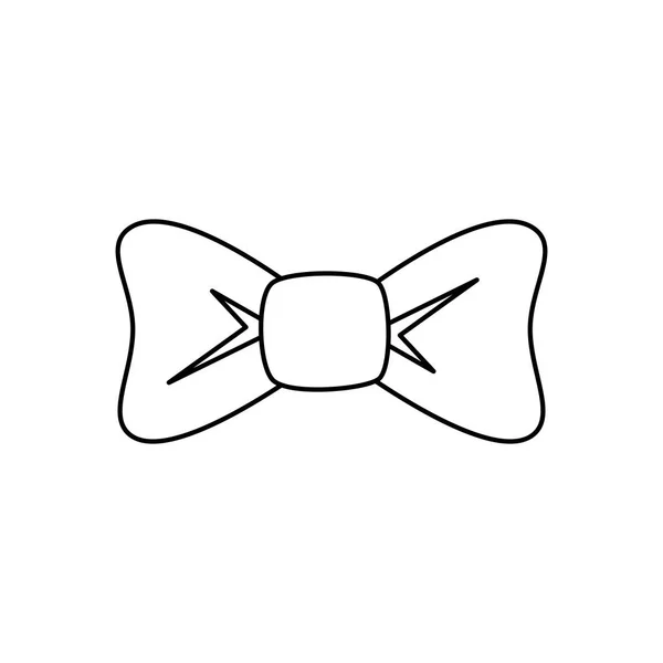 Bow ribbon element icon — Stock Vector