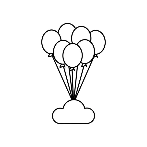 Празднование воздушных шаров вечеринки — стоковый вектор