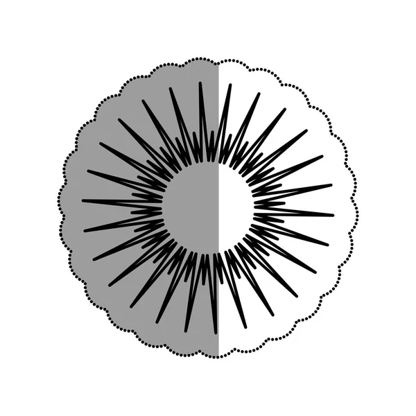 Icône d'élément d'éclatement de soleil — Image vectorielle