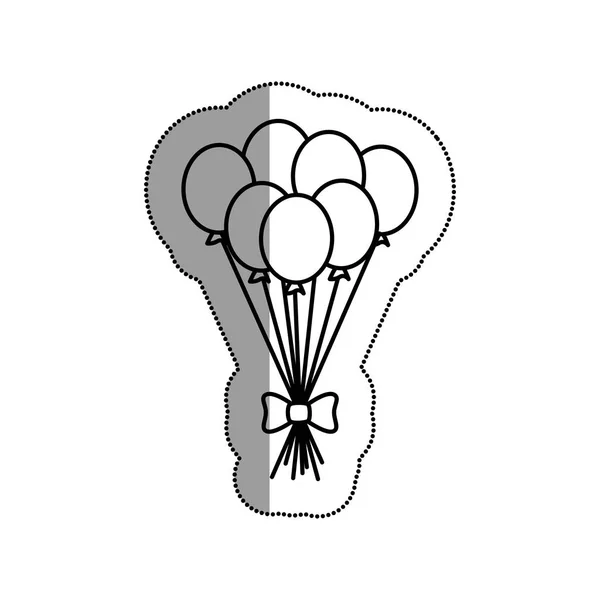 Party balloons air celebration — Stock Vector