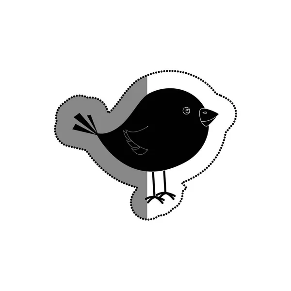 Симпатичная маленькая птичка — стоковый вектор