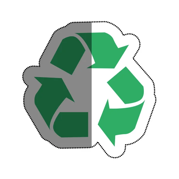 Ícone de símbolo de setas reciclar —  Vetores de Stock