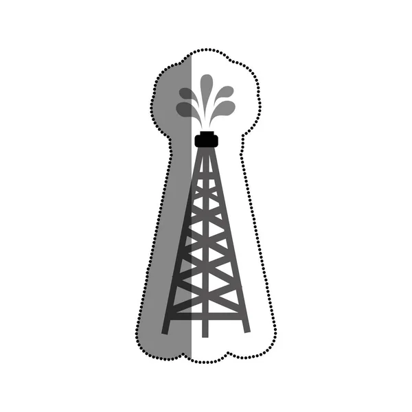 Bränsle tower isolerade ikonen — Stock vektor