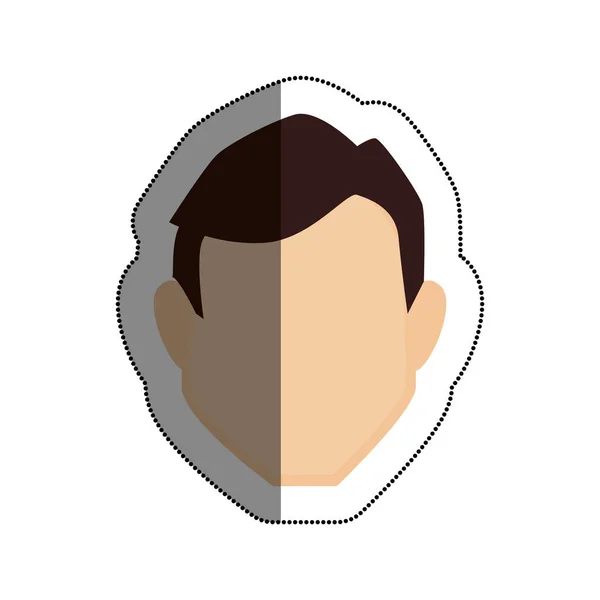 Hombre avatar carácter icono — Vector de stock