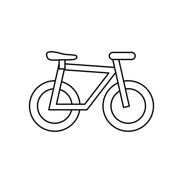 Ikona na białym tle pojazd rowerów — Wektor stockowy
