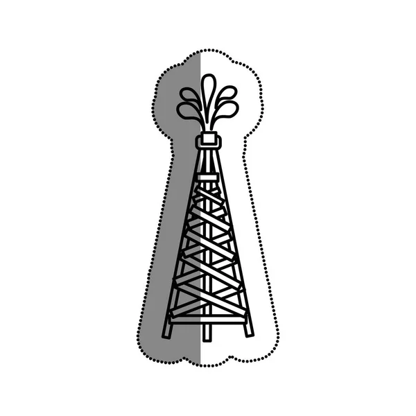 Brennstoffturm isoliert Symbol — Stockvektor