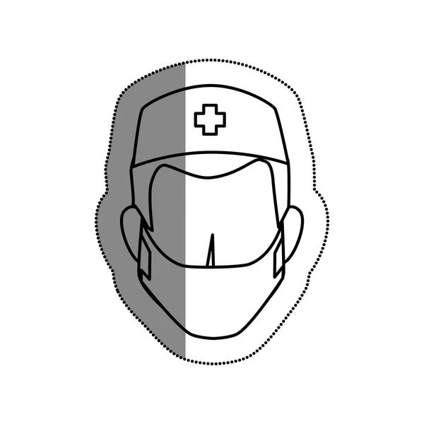 Icono de carácter avatar médico — Vector de stock