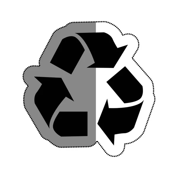 Значок символу переробки стрілок — стоковий вектор
