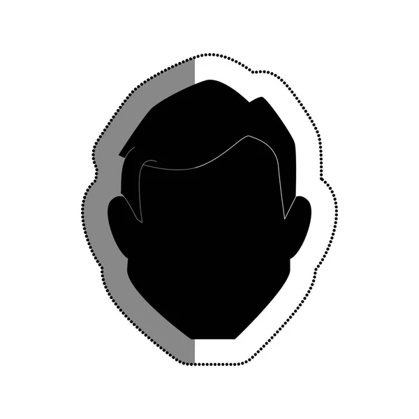 Mann Avatar Charakter-Symbol — Stockvektor