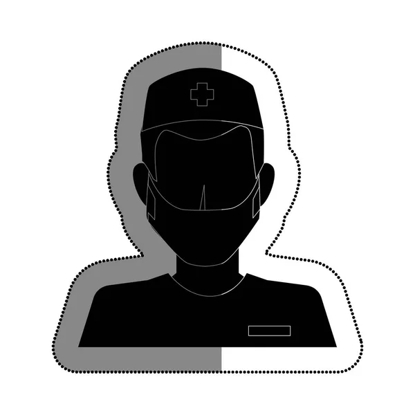 Doctor avatar character icon — Stock Vector
