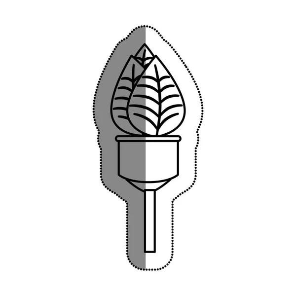 Лампочка с листовым экологическим символом — стоковый вектор