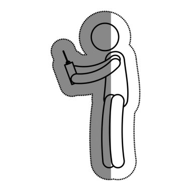 insan siluet dron kontrol uzaktan kullanarak