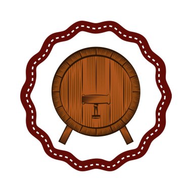 En iyi şarap varil simgesi