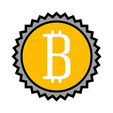 bitcoin para elektronik simgesi