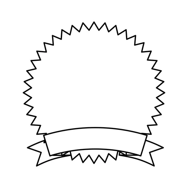 Cadre scellé avec ruban — Image vectorielle