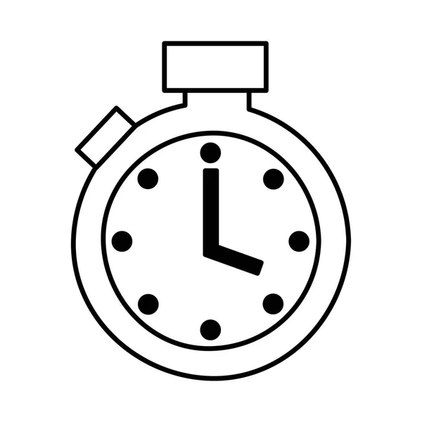 Orologio cronometro icona isolata — Vettoriale Stock