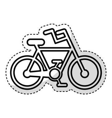 Bisiklet araç izole simgesi