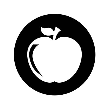 elma meyve izole simgesi