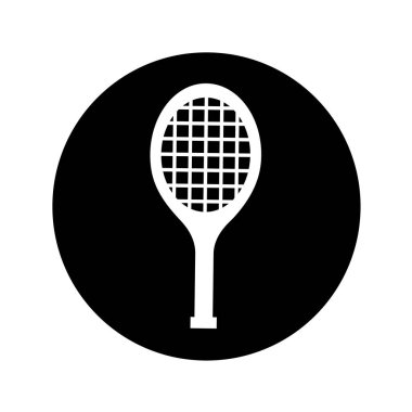 Tenis raketi izole simgesi