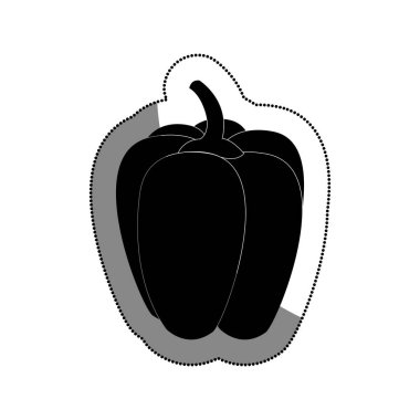 sebze biber izole simgesi